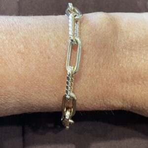 Yellow chain bracelet